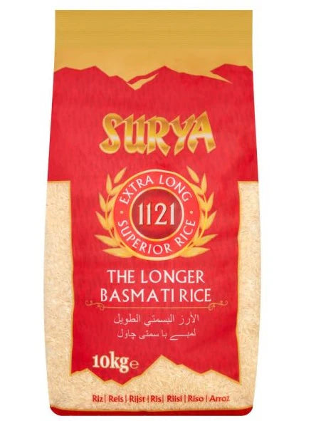 Sura 1121 Extra Long Basmati Rice 10kg - DesiMe