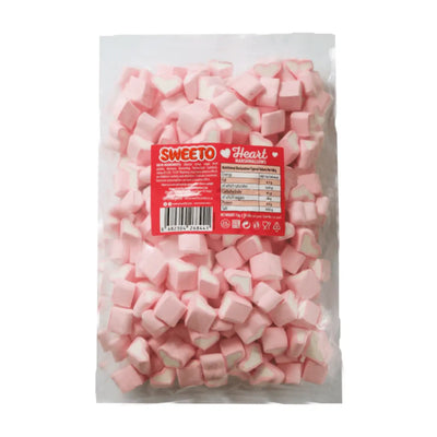 Sweeto Marshmallows Bulk Hearts (1kg) - DesiMe