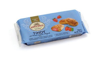 Asolo Dolce Tindy Puff Pastry with Strawberry Cream 110g