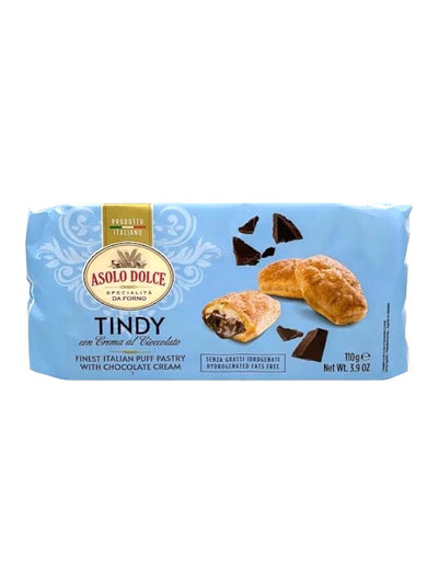 Asolo Dolce Tindy Puff Pastry with Chocolate Cream 110g