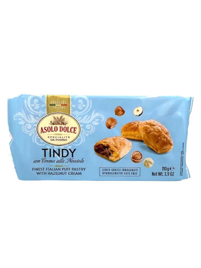 Asolo Dolce Tindy Puff Pastry with Hazelnut Cream 110g