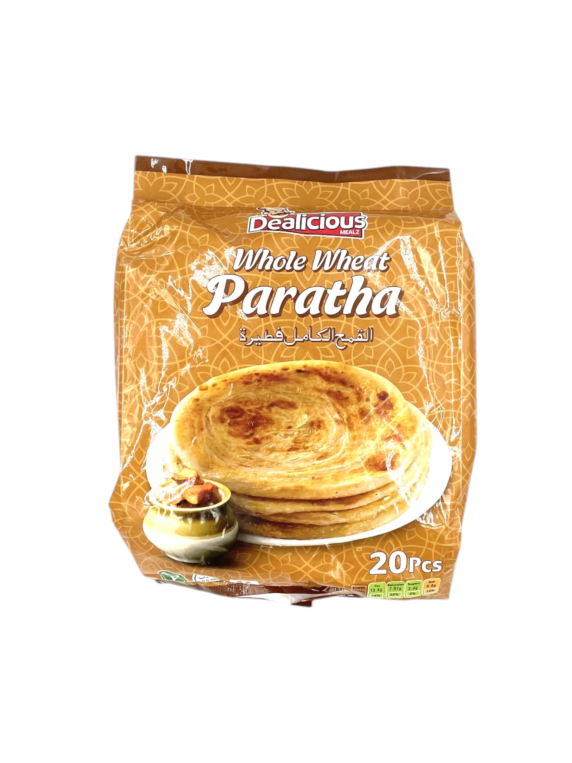 Parata Packet Dealicious Mealz Whole Wheat Paratha 20pk – DesiMe