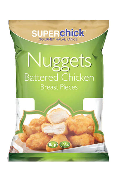 Superchick Battered Chicken Nuggets 1kg