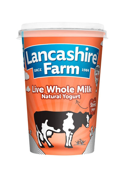 Lancashire Farm Live Whole Milk Natural Yogurt 470g