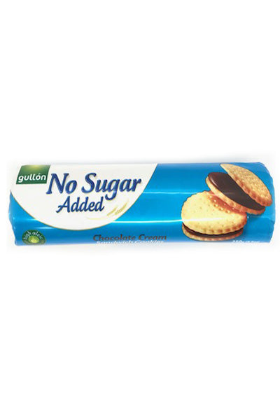 Gullon Chocolate Cream Sandwich Cookies Sugar Free 250g Desime