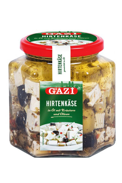 Gazi Salad Cheese In Oil With Olives & Herbs 375g