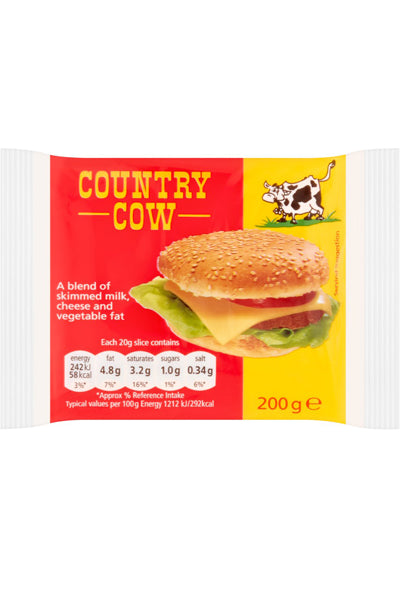 Country Cow 10 Single Cheese Slices 200g