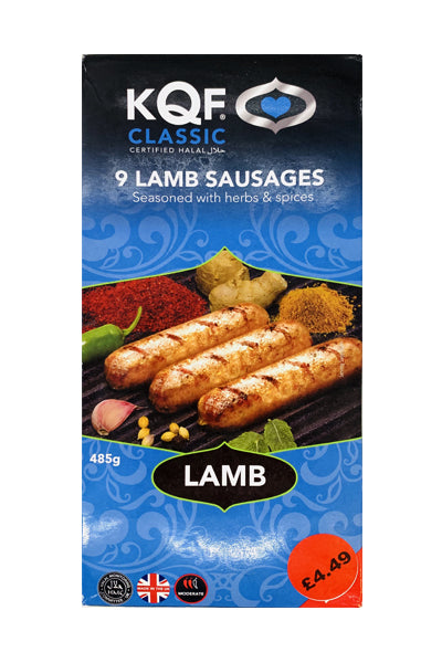 KQF Classic 9 Lamb Sausages 485g