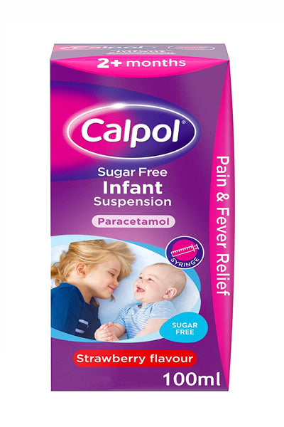 Calpol Infant Suspension (Sugar Free) Strawberry 100ml