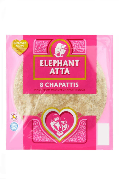 Elephant Atta Chapaties 8 Chapattis 360g