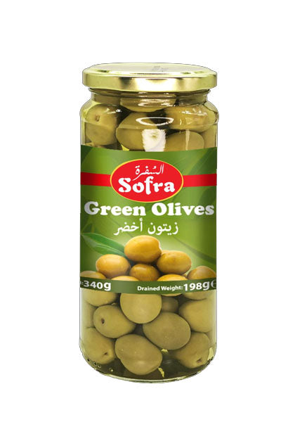 Sofra Green Olives 340g