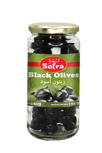 Sofra Black Olives 340g