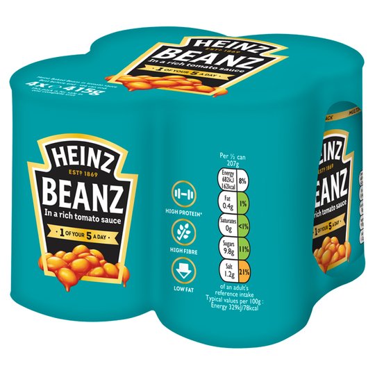 Heinz Baked Beans Multipack (4x415g)