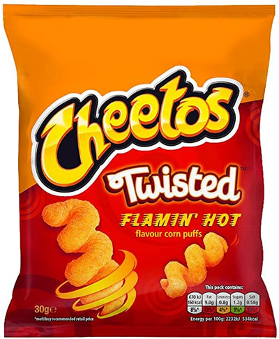 Cheetos Twisted Flamin Hot Crisp 30g