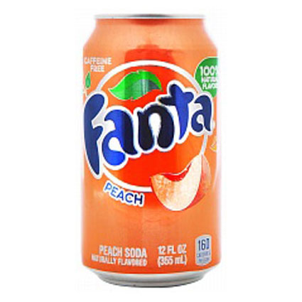 Fanta Peach Flavoured Soda 355ml
