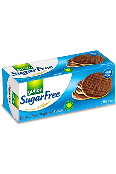 Gullon Dark Choc Digestive Biscuits (Sugar Free) 270g