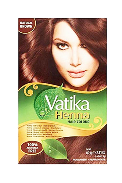 Vatika Natural Brown Henna Hair Colour 60g
